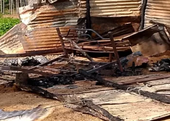 Borracho quemó el rancho donde murieron dos niños de su pareja en Monagas