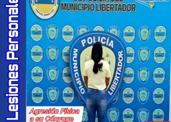 Detenida mujer que mordió a su cónyuge en el Municipio Libertador