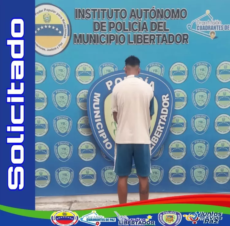 Aprehendido hombre solicitado en el Libertador