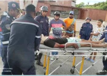 Un hombre resultó lesionado tras derrapar su moto en  San Carlos