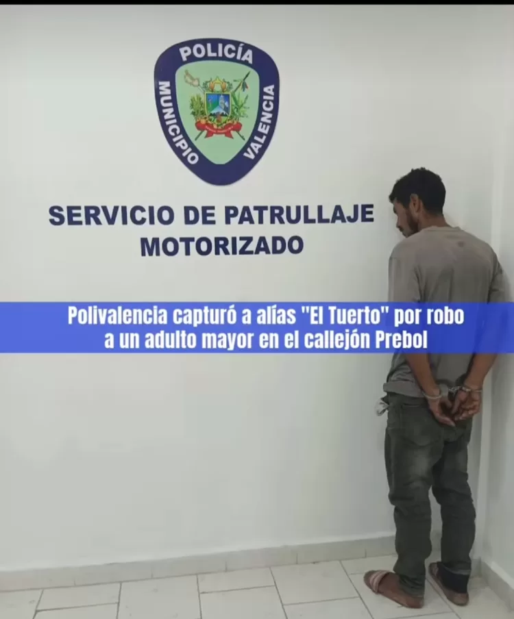 Capturado alias “El Tuerto” por robar a un adulto mayor en Prebo (+Video)
