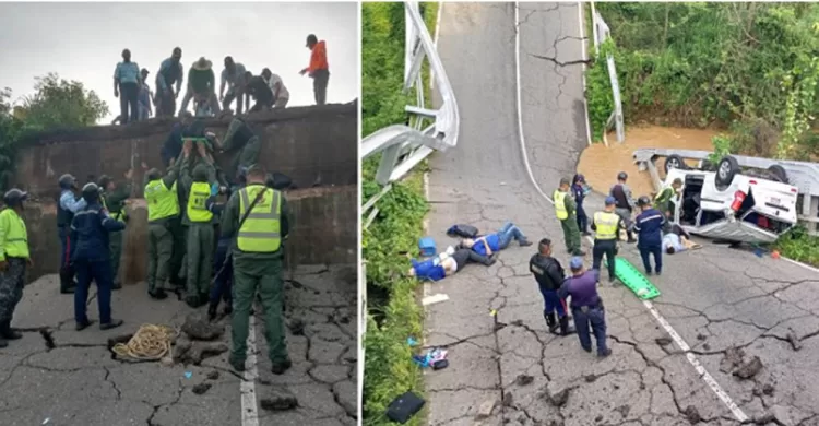 Colapso de puente entre Falcón y Zulia dejó un fallecido y tres heridos (+Video)