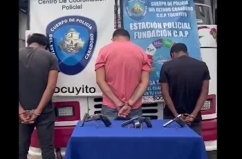 Capturados tres ladrones de transporte público en Tocuyito