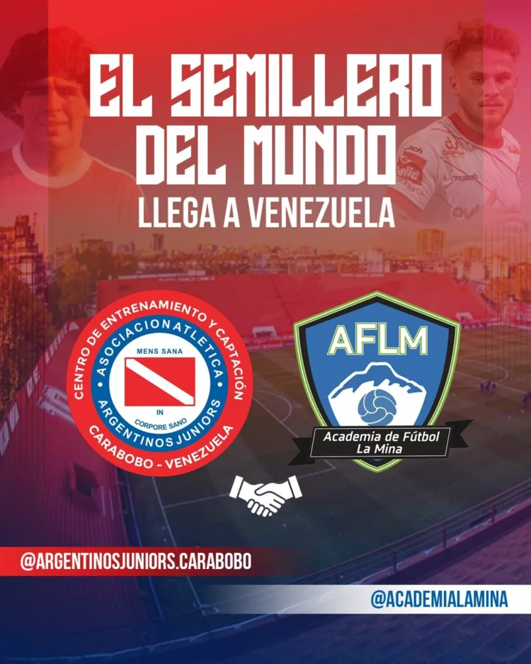 Centro Argentinos Juniors (CEFFA) llega a Carabobo de la mano de Academia de Fútbol La Mina